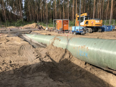 DN 1400 - 800 Meter erfolgreich eingezogen