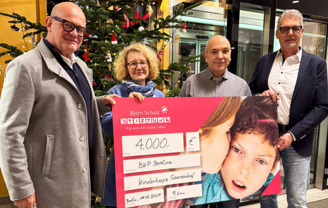 Spende 2025 Björn Schulz Stiftung BKP Berolina